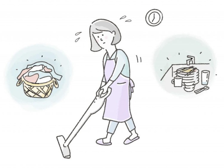 家事をする人がニッコニコな家