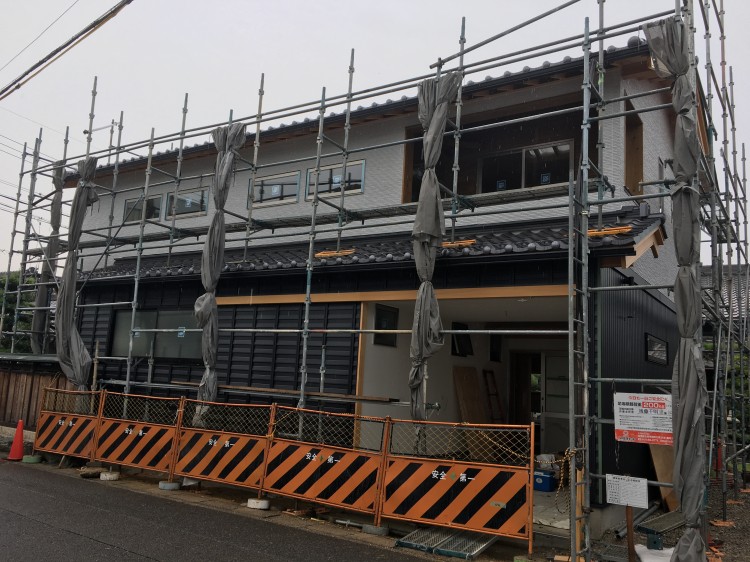 愛知県春日井市の新築工事現場