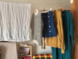 家事の負担を軽減するため部屋干しを推奨しています。